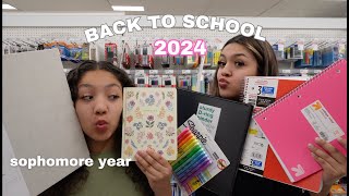 back to school supplies shopping 2024  target  dollar tree [upl. by Niar]