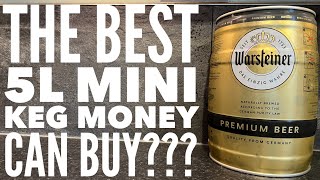 Warsteiner Premium Beer 5L Mini Keg  Warsteiner Lager Beer Review [upl. by Lleze306]