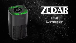 Zedar L600 luchtreiniger  Air Purifier met APP en HEPA 13 filter [upl. by Ecineg875]