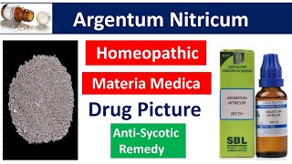 Argentum Nitricum Homeopathic Medicine  Drug Picture  Materia Medica bhms materiamedica [upl. by Esinehc366]