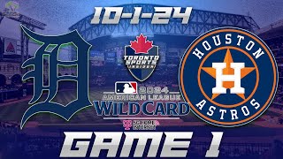 10124 Detroit Tigers vs Houston Astros Game 1 Game Audio  MLB Postseason Streamcast amp Chat [upl. by Notnad503]