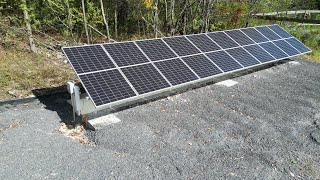 Building a 4000 watt adjustable ground mount solar panel system [upl. by Nahta375]