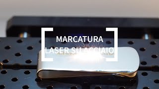 Marcatura Laser su acciaio con 3 risultati diversi [upl. by Darnok]