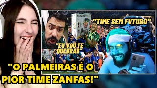 SMZINHO ZOANDO ZANFAS NA FINAL DO MUNDIAL PALMEIRAS E CHELSEA  CATIA REAGE [upl. by Ayardna]