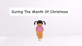 During The Month Of Christmas My Teacher Gave To Me 0 meme  adopt me  roblox shorts [upl. by Aierbma]