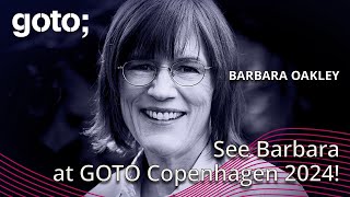 Preview on GOTO Copenhagen 2024 • Barbara Oakley • GOTO 2024 [upl. by Lladnar]