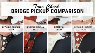 Bridge pickup comparison SD TB59 SH4 JB Jr Dimarzio DP423 [upl. by Kokoruda]