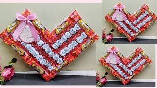 Buket permen love ide kado valentine  snack love low budget [upl. by Royo]