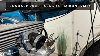 Zundapp 70cc  krukas slag 44  Mikuni VM24 BVR [upl. by Groeg979]