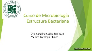 Microbiología  Estructura de las bacterias Crecimiento y metabolismo bacteriano  Unidad1  sem1 [upl. by Ayanat506]