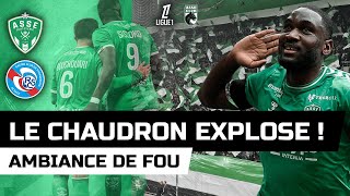 ASSE 2  0 STRASBOURG  Ambiance de Fou  Les verts font exploser le Chaudron [upl. by Ymma]