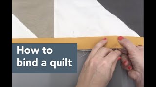 How to bind a quilt for beginners [upl. by Penman239]