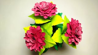 Handmade Paper Flowers Toturial Paper Flowers Diy papercraft diy [upl. by Pence]