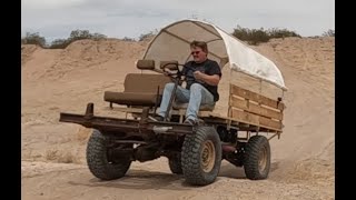 4x4 Covered Wagon Made From a Willys Jeep FC150 Part 4 Win [upl. by Kape]