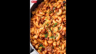 Homemade Beefaroni Recipe [upl. by Ameen]