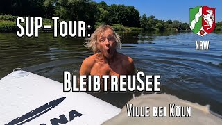 SUP Tour Bleibtreusee eine Runde mit 38km Stand up Paddling Kanu Kajak in der Ville bei Brühl [upl. by Ahselrac]