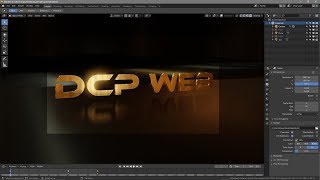 Blender 28  Eevee Gold Text PBR Material amp HDRI Lighting   Demo [upl. by Winzler]