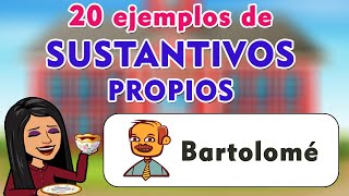 20 Ejemplos de Sustantivos Propios 😉 EN 1 MINUTO [upl. by Nodearb760]