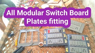 All Modular Switch Board Plates Fitting [upl. by Seabury]