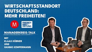 Wirtschaftsstandort Deutschland  ManagerkreisTalk [upl. by Nylarac]