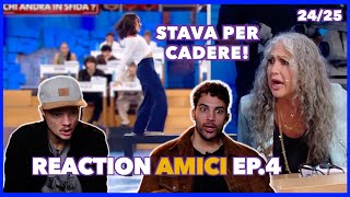 È quasi caduta Reaction Amici ep4 [upl. by Wittie]