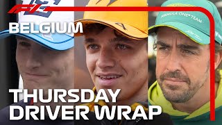 Thursday Drivers Wrap  2024 Belgian Grand Prix [upl. by Stannfield]