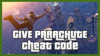 GTA 5 Cheats Give Parachute  Cheat Codes 3 [upl. by Silliw173]