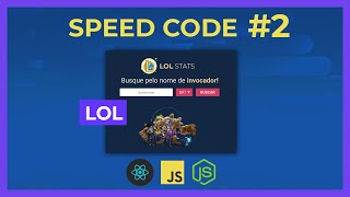 Speed Code  Integrando API League of Legends React JS [upl. by Perron965]