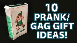 10 TOP LAST MINUTE Holiday Gag Gifts DIY Stocking Stuffers [upl. by Dat]