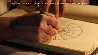 Studying Leonardo da Vinci Relaxing video  Codex Atlanticus 1r [upl. by Powel]