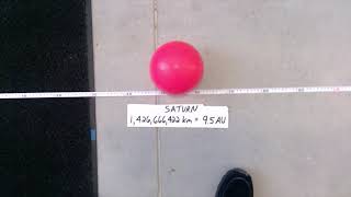 Demonstration  Scale of Our Solar System [upl. by Avraham]