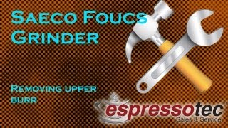 Philips Saeco Focus Grinder  Upper Burr Removal Grinder Cleaning [upl. by Neffets273]