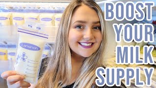 HOW TO PUMP EXTRA 1000 ML 32OZ OF BREASTMILK A DAY  BOOSTING MILK SUPPLY FAST  Abby Lindquist [upl. by Azriel]