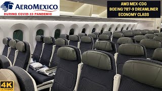 AEROMEXICO AM3 Mexico city MEX ✈ Paris CDG Boeing 7879 Economy Flight Report 55 4K [upl. by Eniortna]