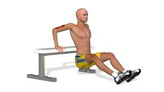 Straffe Arme Tricep bench dips [upl. by Vivyanne148]