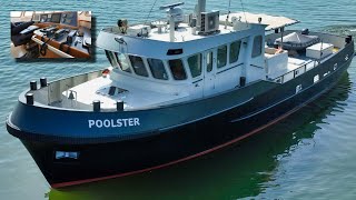 Trawler Style Explorer Yacht ‘Poolster’ 3000 NM Range [upl. by Rudelson]