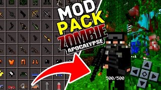 MODPACK THE WALKING CRAFT  APOCALIPSE ZUMBI PARA MINECRAFT PE   Minecraft Pocket Edition [upl. by Santiago462]