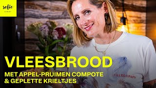 Klassiek vleesbrood met appelpruimen compote en geplette krieltjes  Sofie Dumont [upl. by Benedetta]