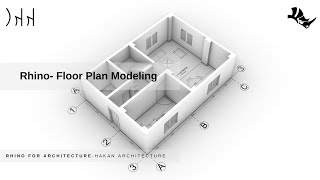 Rhino Floor Plan Modeling From 2d Drawing [upl. by Nnyrb465]