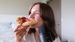 ASMR  eating pizza 🍕 mouth sounds [upl. by Enaz469]