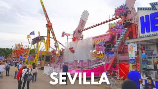 Atracciones Feria de Abril Sevilla 2021 4K [upl. by Waring]