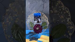 DIY First Rose Presentation Epoxy Resin resinartgallery diy shorts resinart [upl. by Yrkcaz]