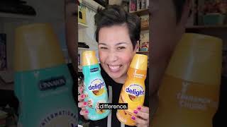 Coffee Creamer Taste Test Cinnabon vs Cinnamon Churro  International Delight frankfullyfun [upl. by Ariek950]