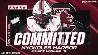 5Star ATH Nyckoles Harbor commits to South Carolina 🖊🏈  Reaction Shane Beamer Gamecocks [upl. by Colin]