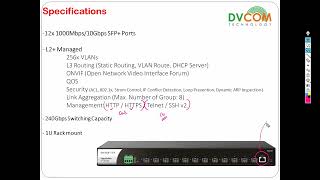 Overview on DrayTek VigorSwitch FX2120  DVCOM Technical Lab [upl. by Enibas453]