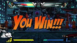 UMvC3  NovaSpencerIron Fist quotRandomquot Very Hard Arcade Run [upl. by Tugman]