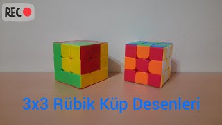 3x3 Rübik Küp İçin 6 Farklı Havalı Desen [upl. by Aihsilat174]