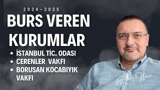 BURS VEREN KURUMLAR 3 BURS BAŞVURU LİNKİ  BURS PARASI AYLIK 4500₺ YA ÇIKABİLİYOR [upl. by Anayrb]