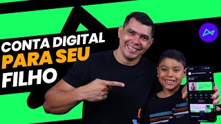 COMO CRIAR UMA CONTA DIGITAL SENDO MENOR DE IDADE CONTA DIGITAL PARA SEU FILHO MENOR DE 18 ANOS [upl. by Haig]