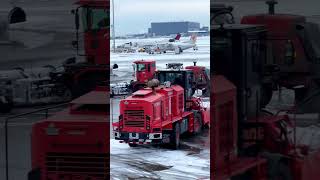 Clearing snow from Canadian airport ✈️ [upl. by Ybreh]